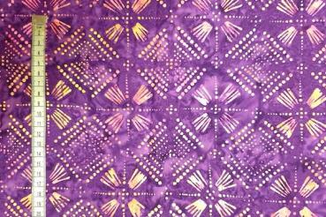 PURPLE - Heliotrope - Batikstoff aus Indonesien